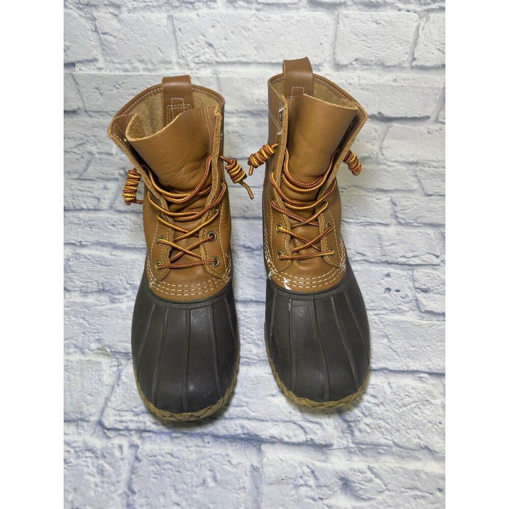 LL Bean Boots BM Size 9 M Womens  Brown 8" Waterproof Made In The USA - Picture 3 of 12